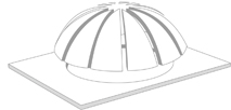 Шарообразный купол хамама